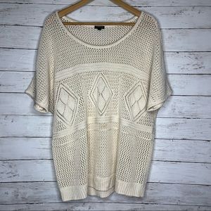 Torrid crochet dolman sleeve top